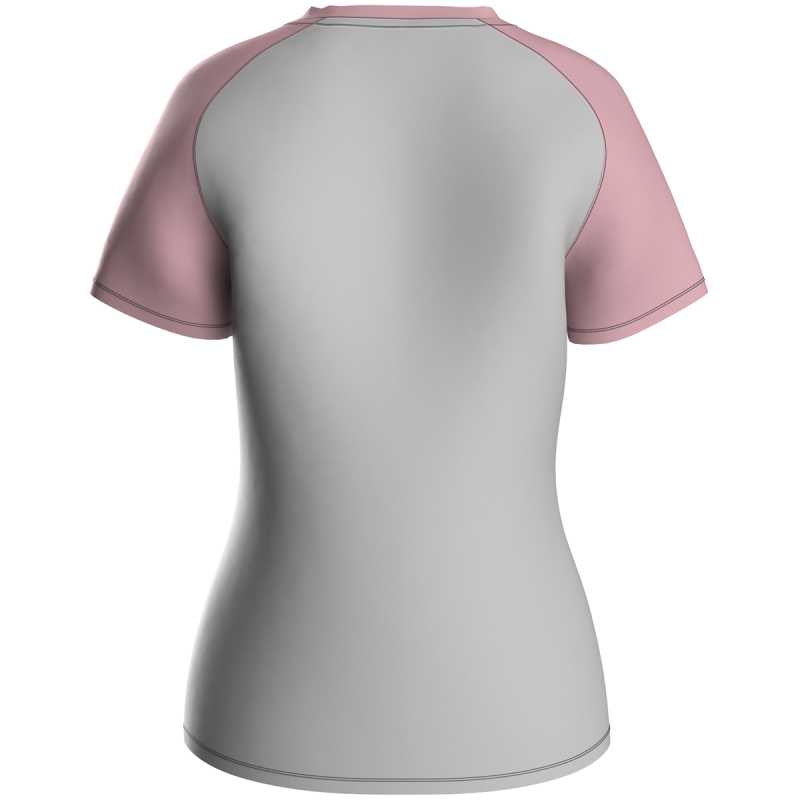 Jako Damen T-Shirt Iconic soft grey/dusky pink/anthra light