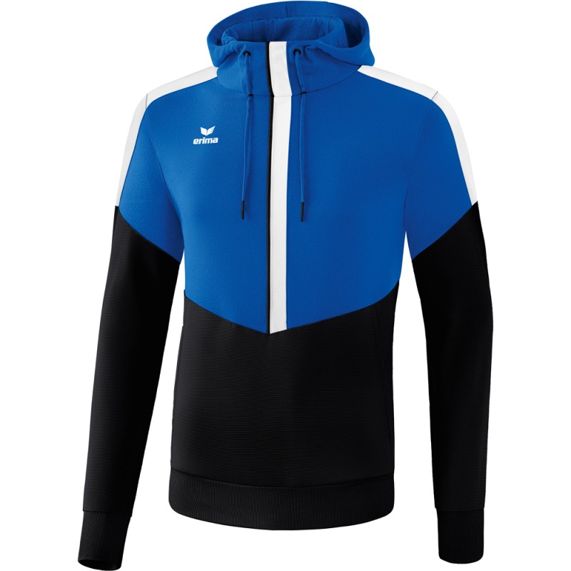 Erima Herren Hoodie Squad blau-schwarz-weiß