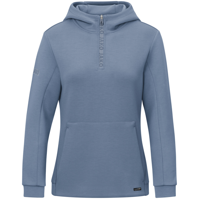 Jako Damen Zip Hoodie Pro Casual smokey blue