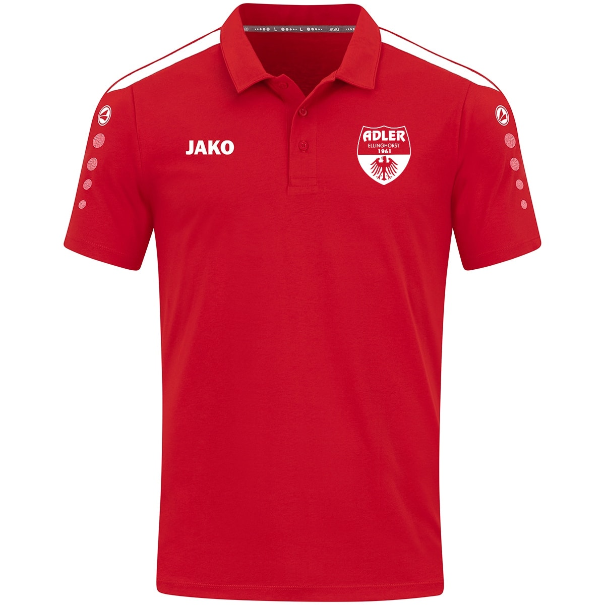 Adler Ellinghorst Herren Polo Power rot-weiß