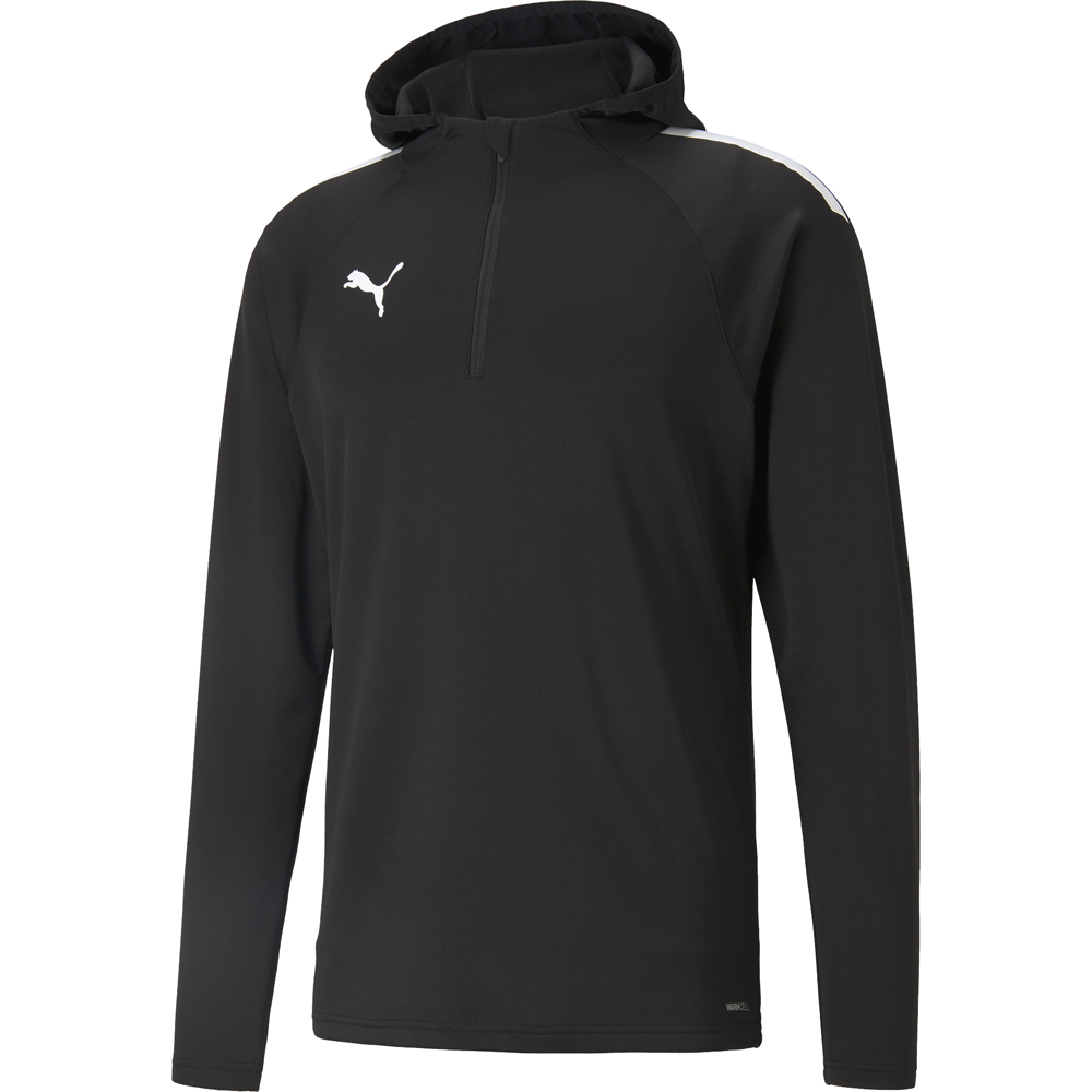 Puma Training Fleece 1/4 Zip Hoodie teamLIGA schwarz-weiß