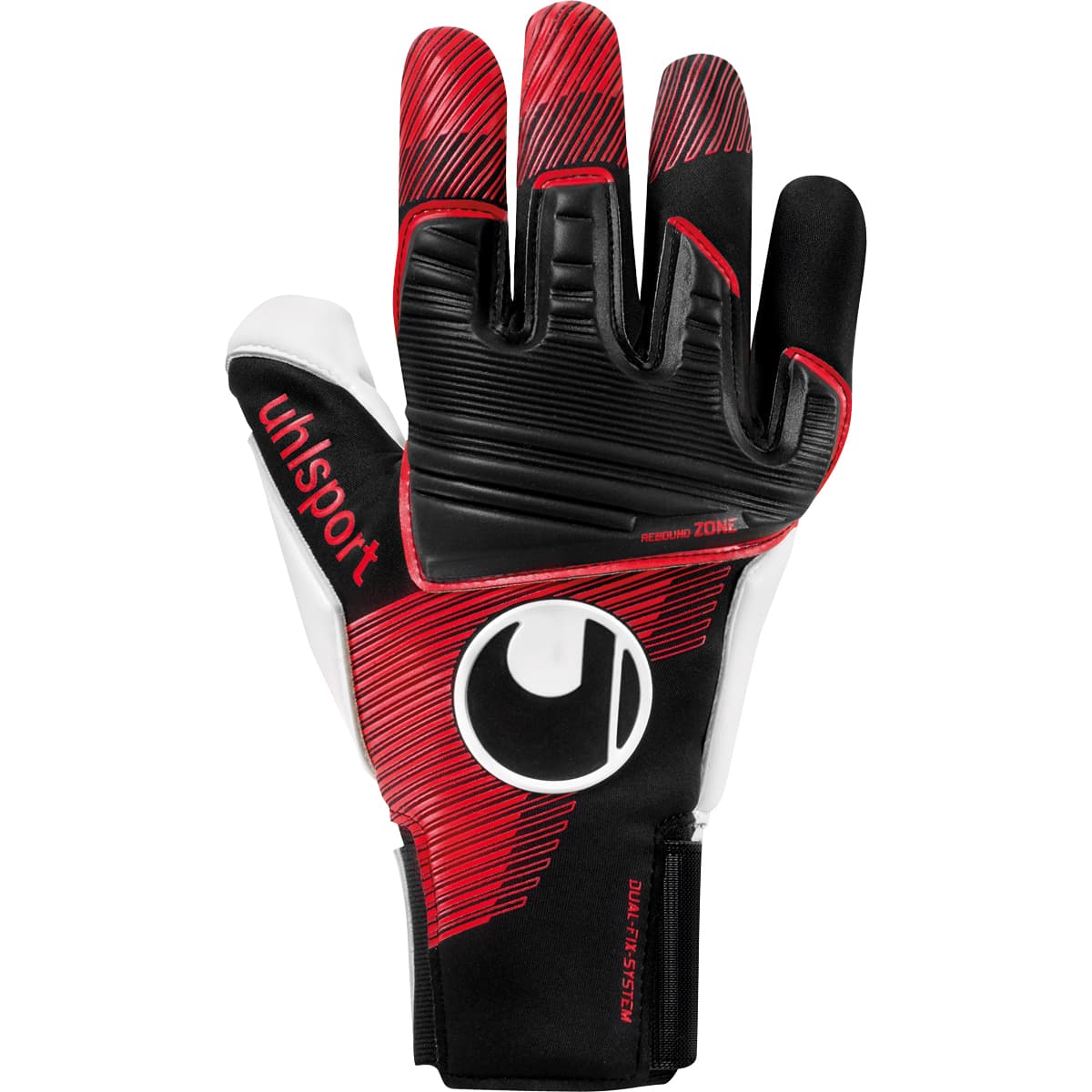 uhlsport Torwarthandschuh Powerline Absolutgrip Reflex schwarz/rot/weiß