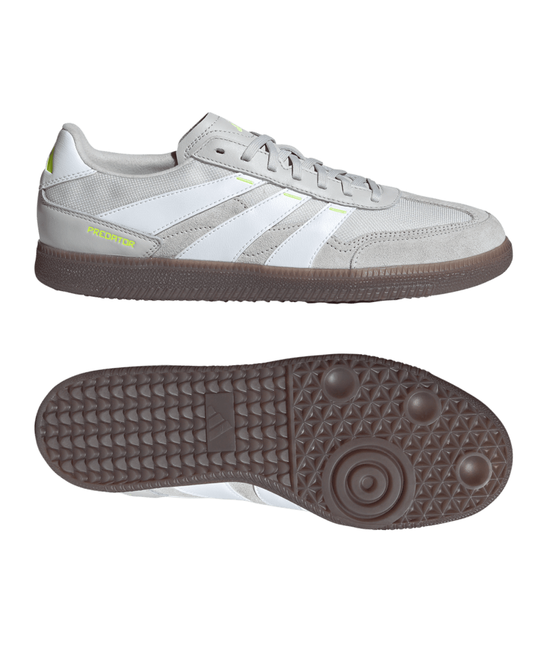 Adidas Predator Freestyle IN Halle Energy Citrus Grau Weiss Gelb