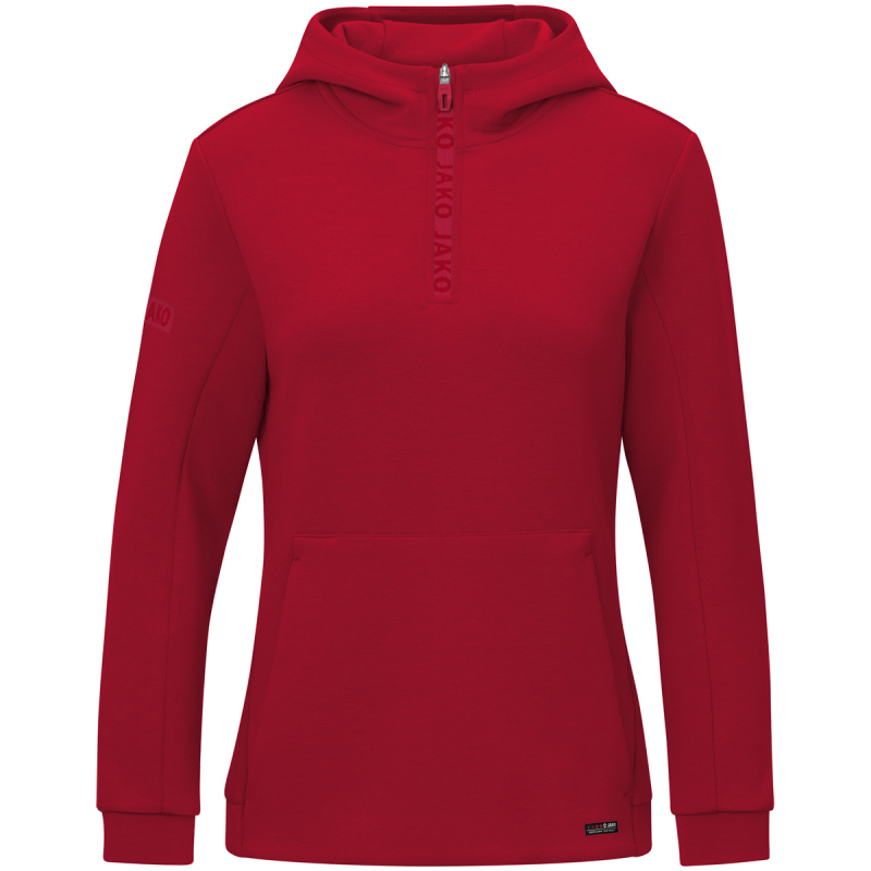 Jako Damen Zip Hoodie Pro Casual chili rot