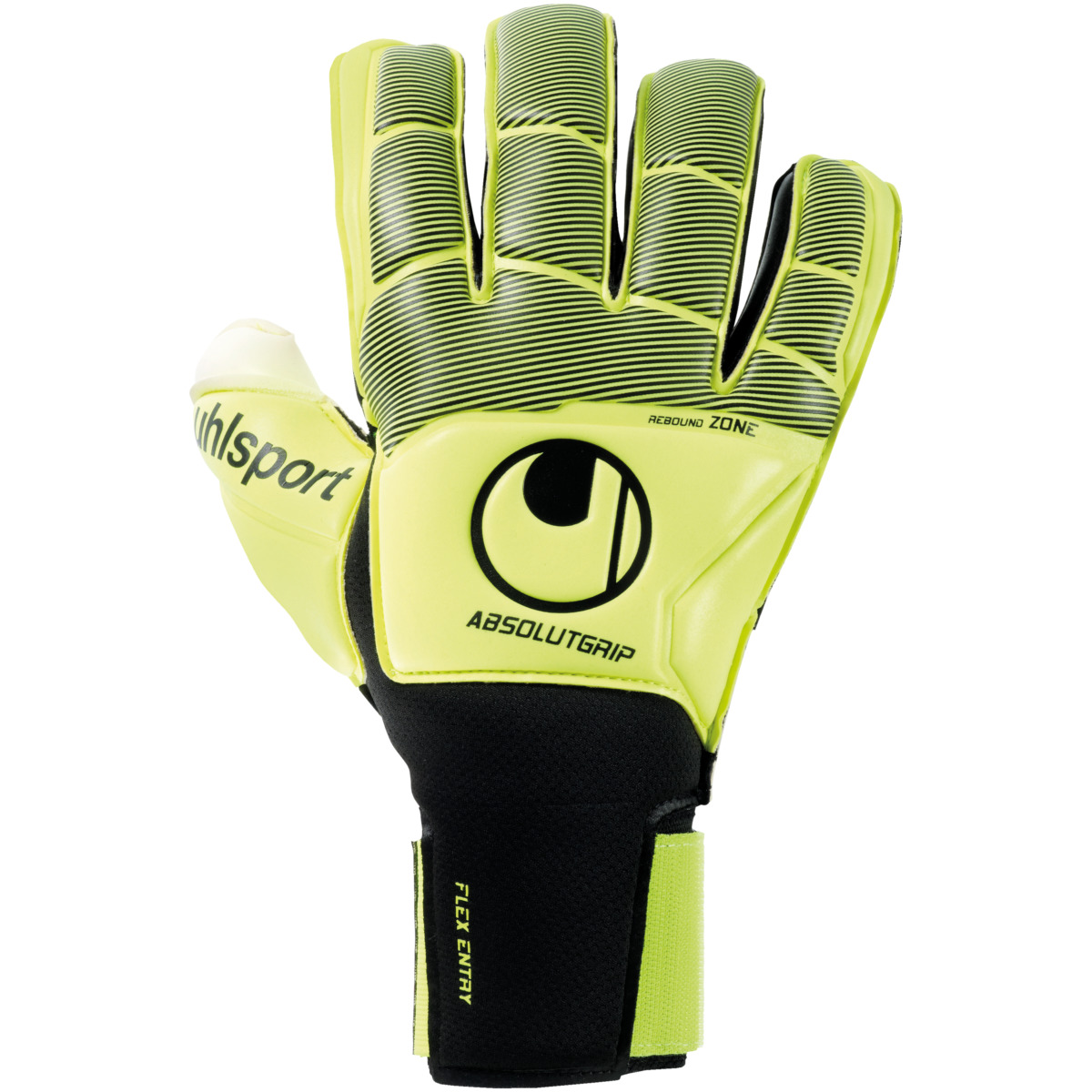 Uhlsport Torwarthandschuh Absolutgrip Flex Frame Carbon fluo gelb/schwarz