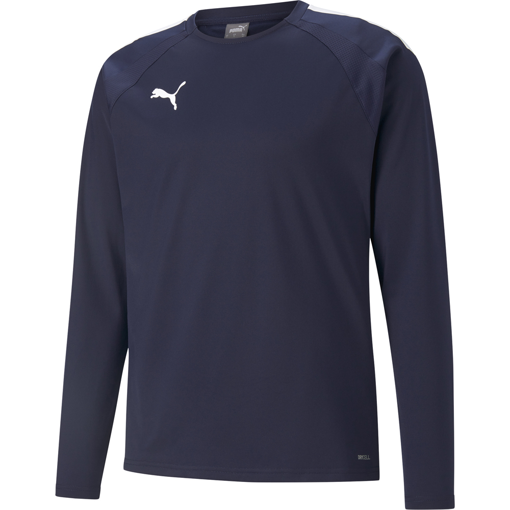 Puma Kinder Training Sweatshirt teamLIGA blau-weiß