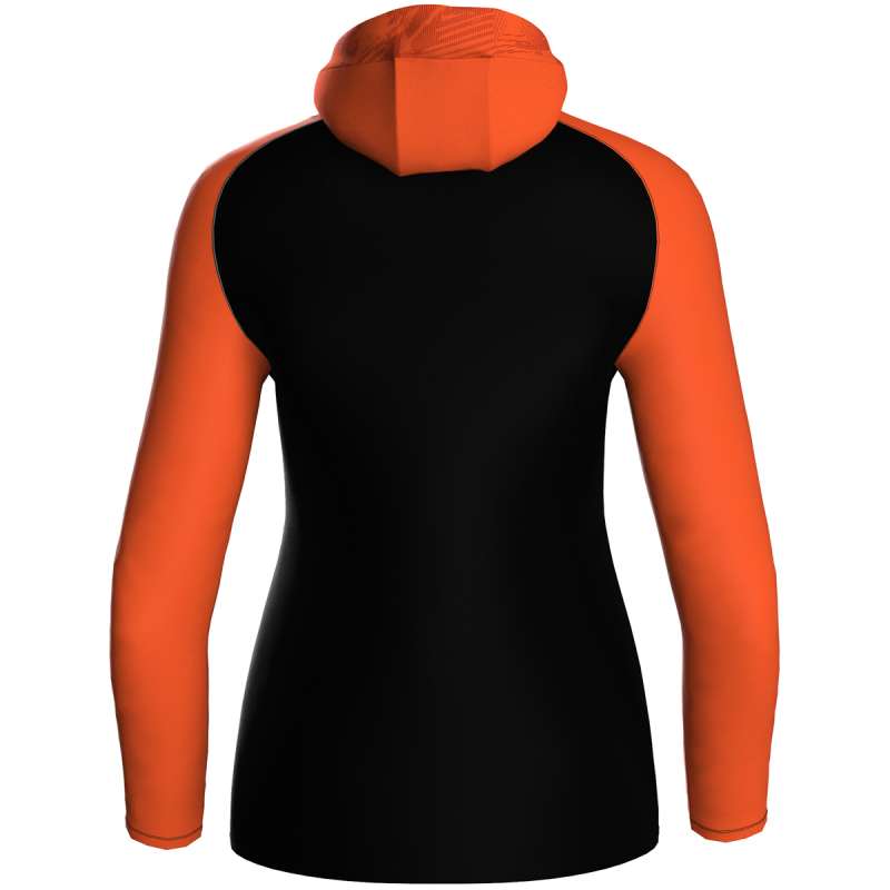 Jako Damen Kapuzenjacke Iconic  schwarz/neonorange