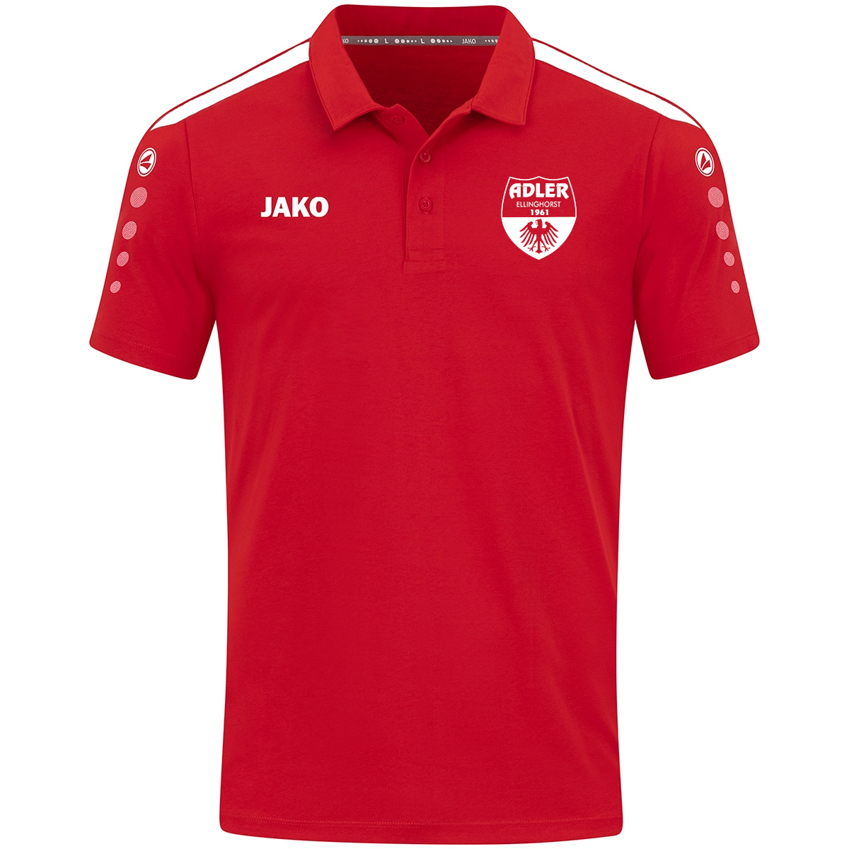 Adler Ellinghorst Damen Polo Power rot-weiß