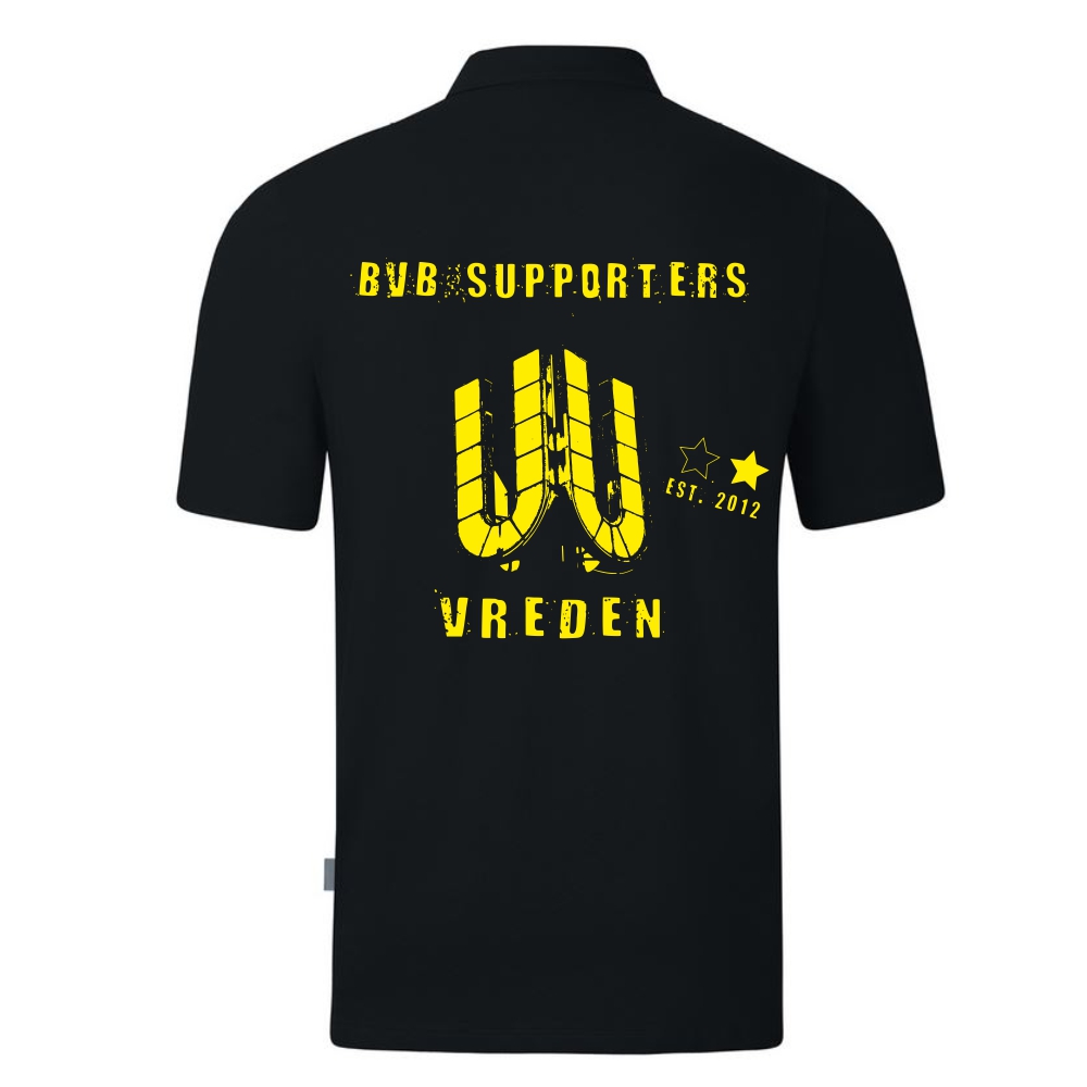 BVB Supporters Damen Polo Organic Stretch schwarz