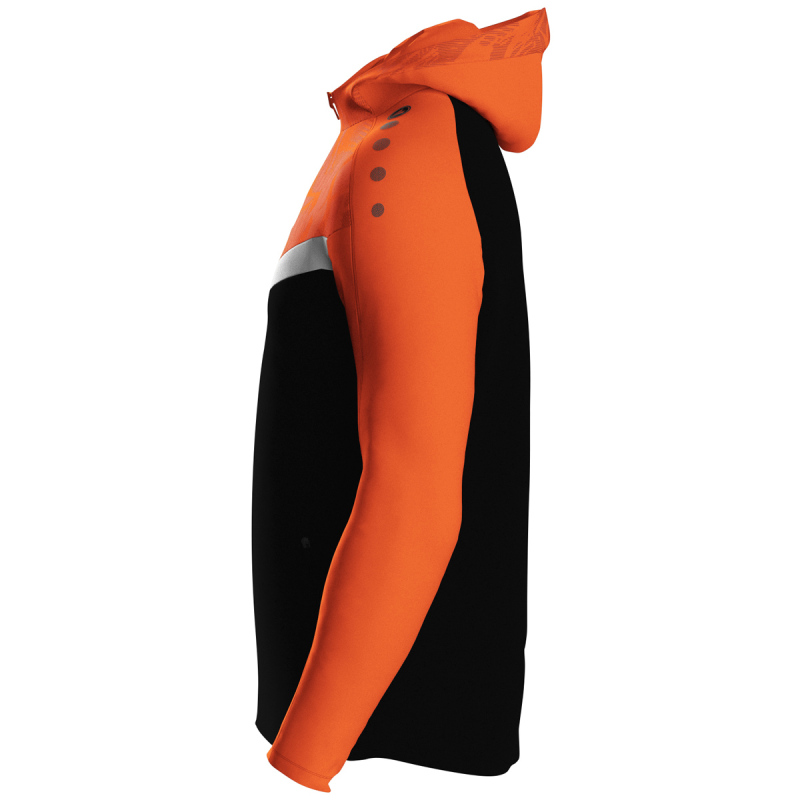 Jako  Kapuzenjacke Iconic  schwarz/neonorange