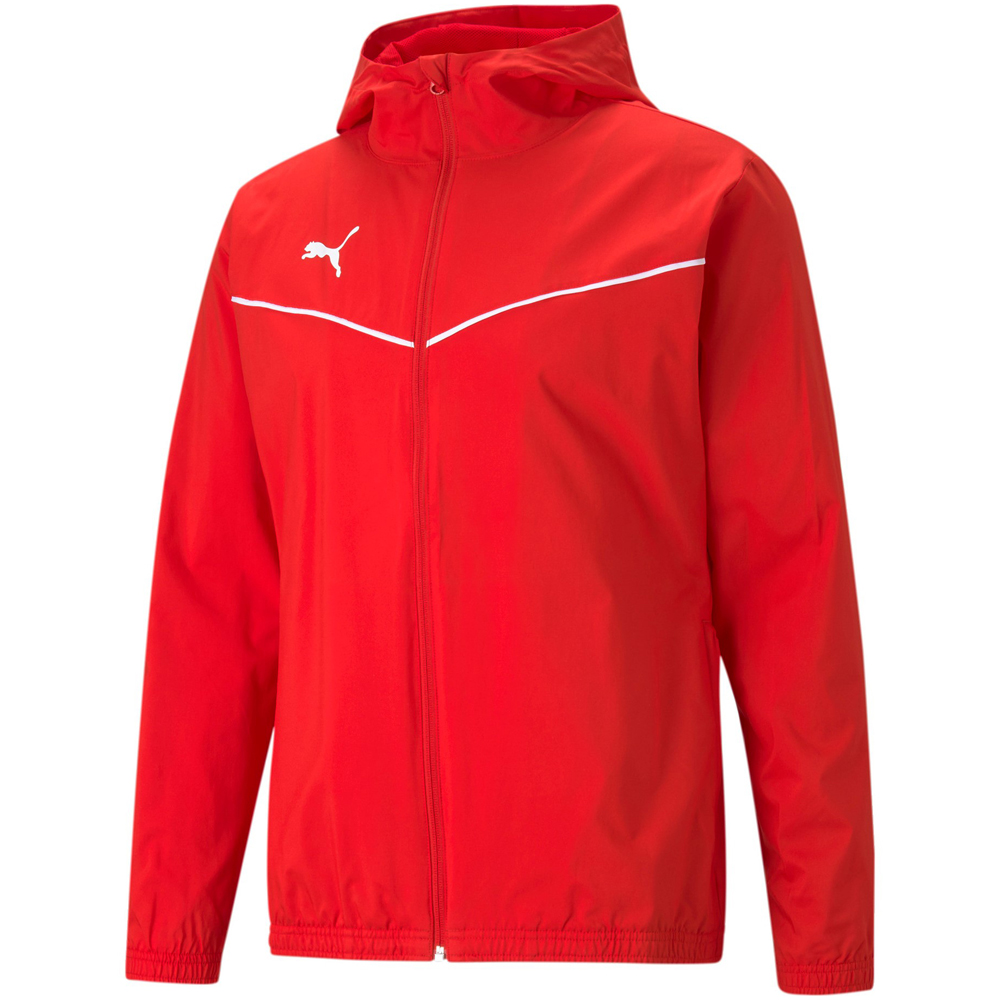 Puma Allwetter Trainingsjacke teamRISE rot-weiß