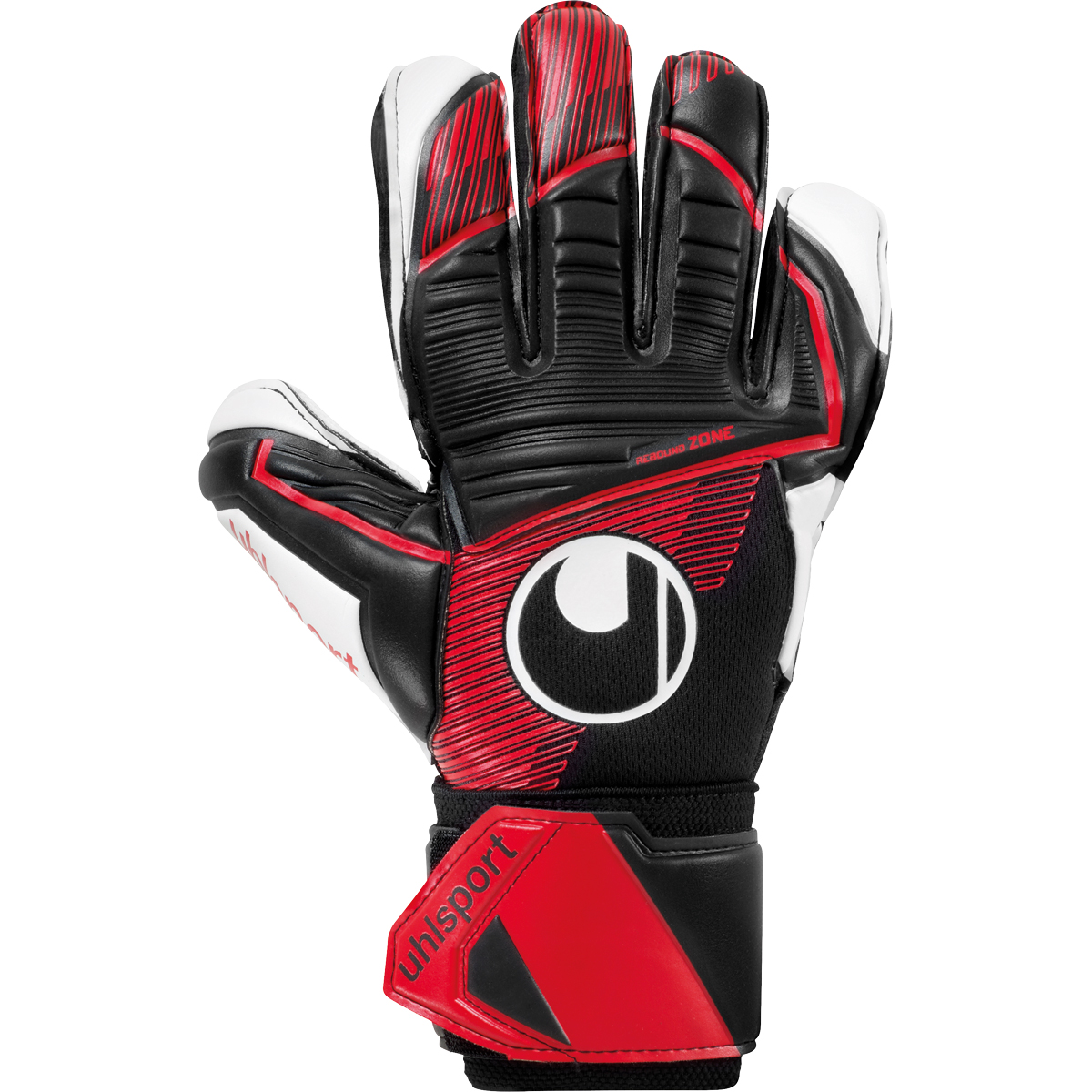 uhlsport Torwarthandschuh Powerline Supersoft schwarz/rot/weiß