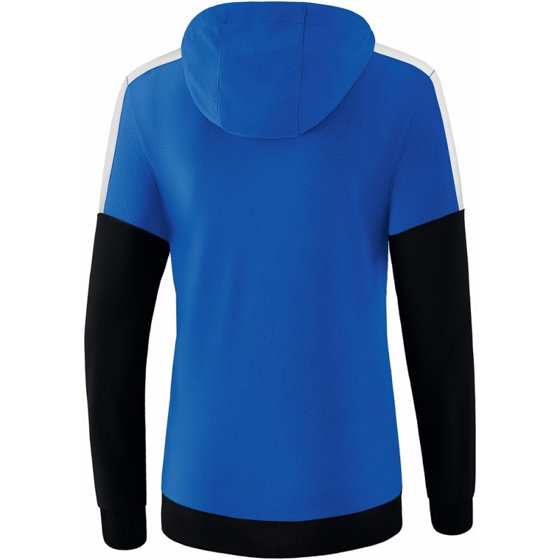 Erima Damen Hoodie Squad blau-schwarz-weiß