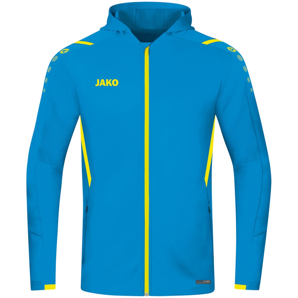 Jako Herren Trainingsjacke mit Kapuze Challenge blau-gelb