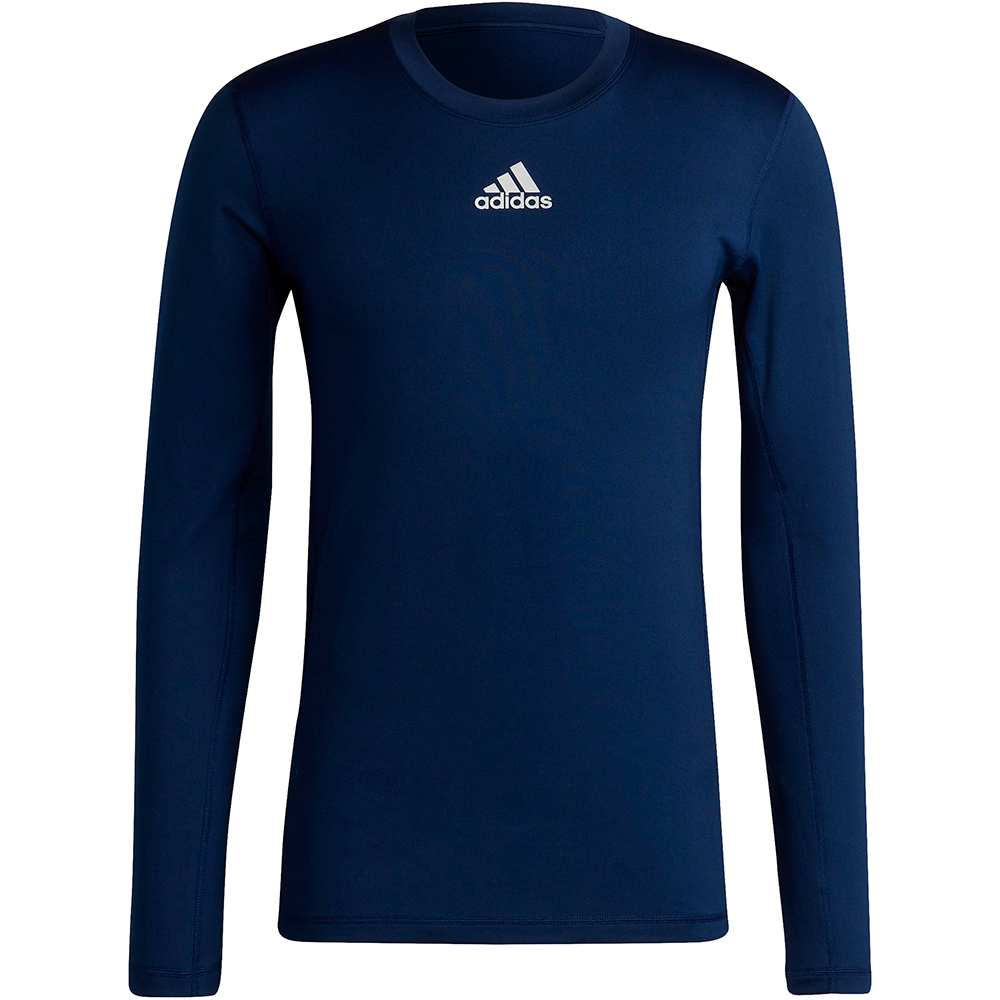 Adidas Herren Langarm Shirt Techfit Climawarm blau