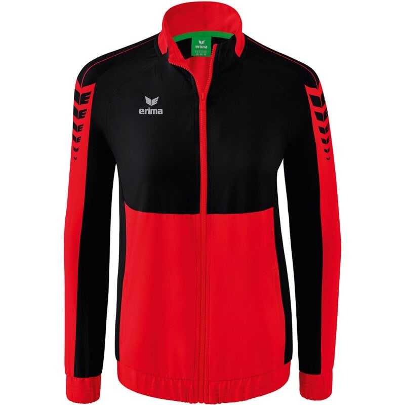 Erima Damen Präsentationsjacke Six Wings rot-schwarz