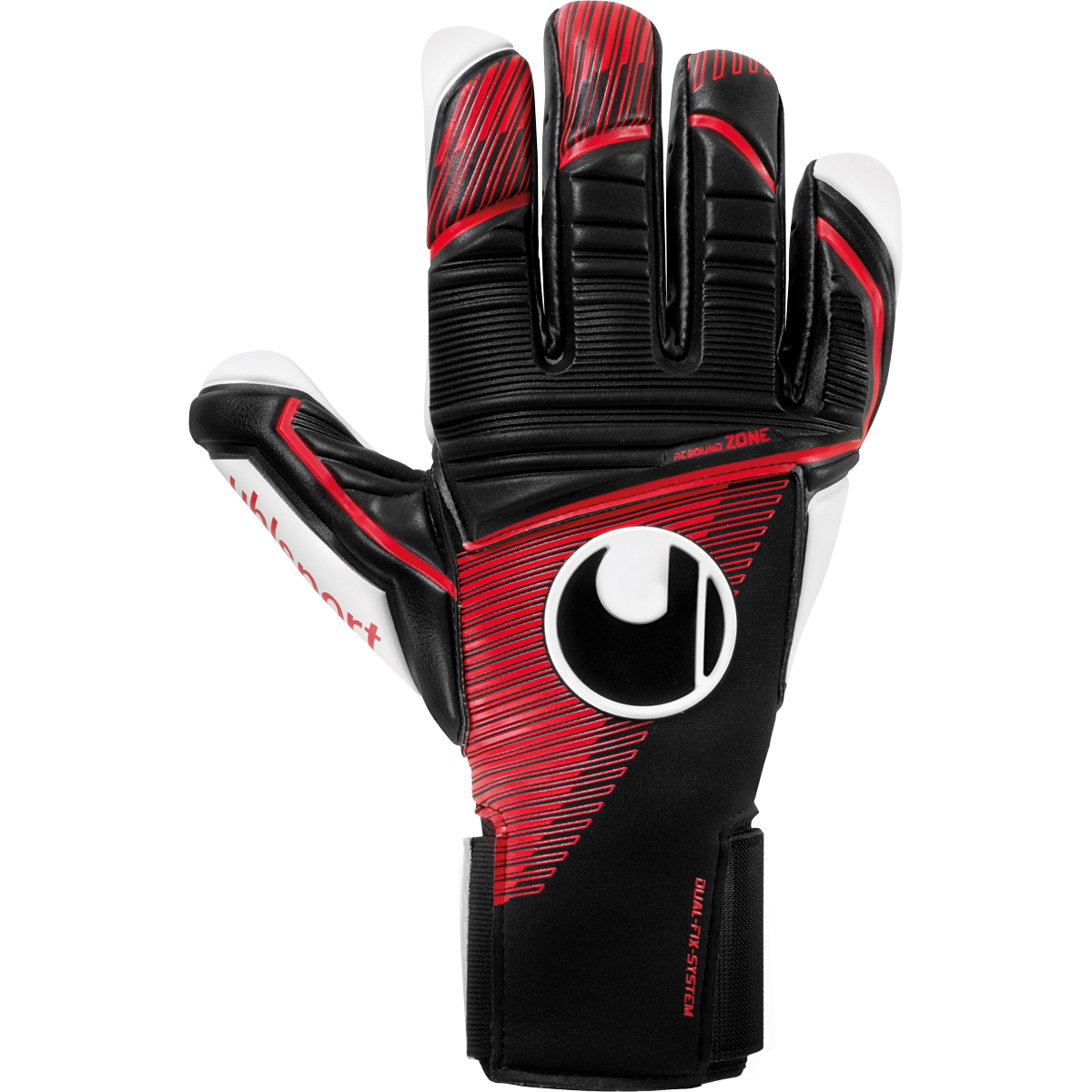 uhlsport Torwarthandschuh Powerline Absolutgrip HN schwarz/rot/weiß