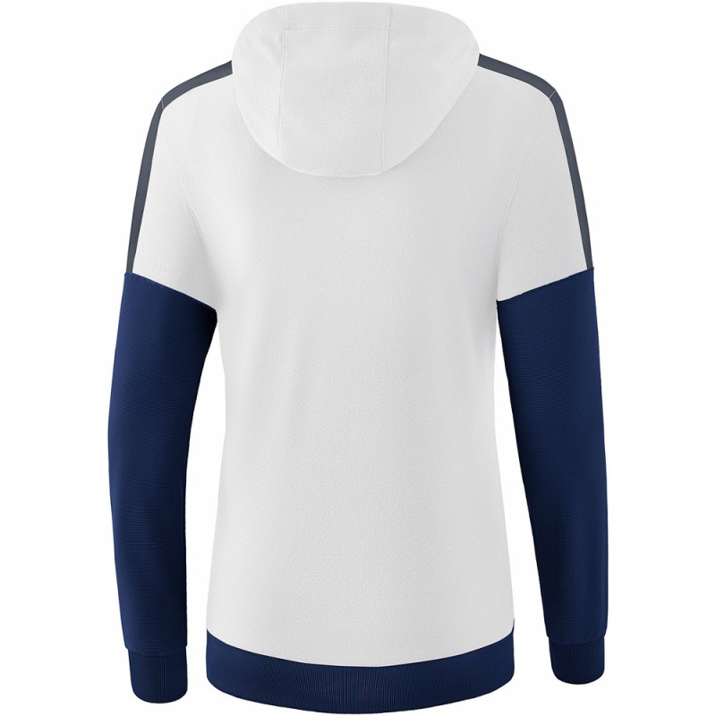 Erima Damen Hoodie Squad weiß-blau-grau