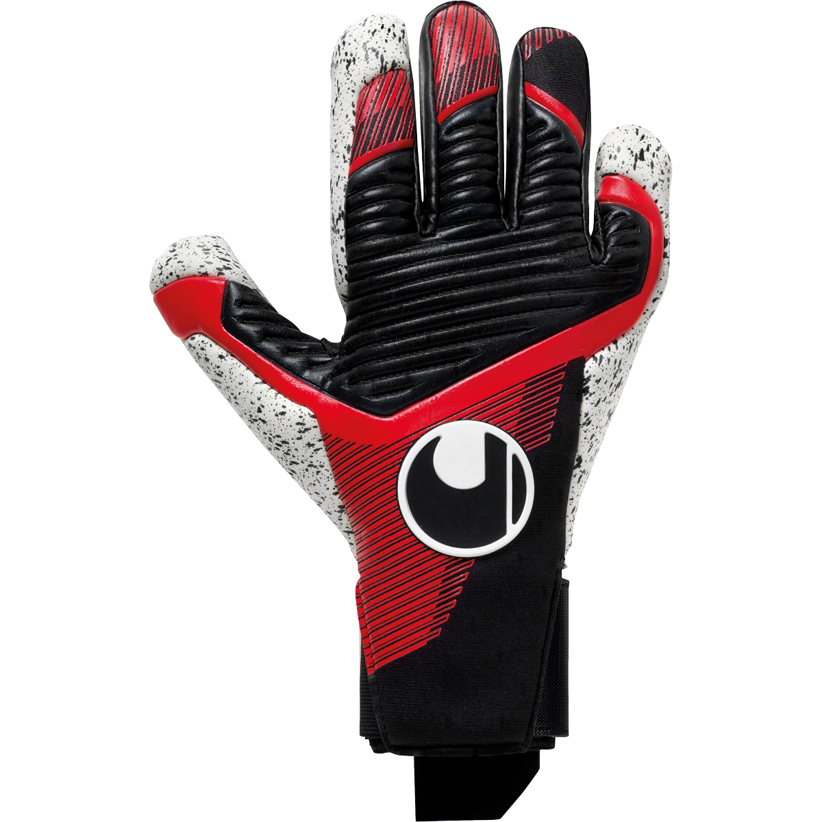 uhlsport Torwarthandschuh Powerline Supergrip+ schwarz/rot/weiß