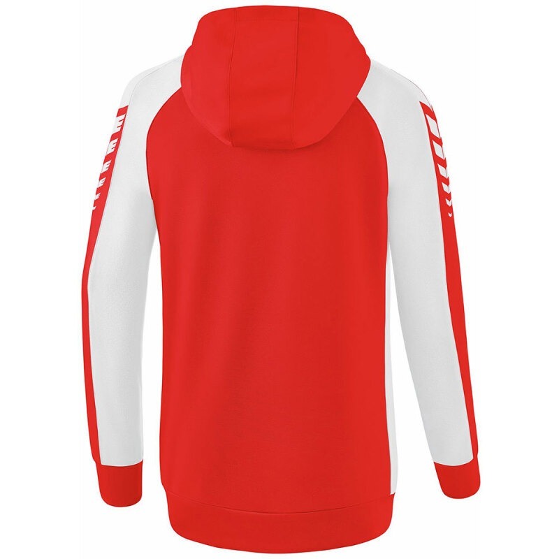 Erima Damen Trainingsjacke mit Kapuze Six Wings rot-weiß