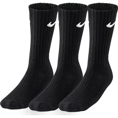 Nike 3er Pack Value Crew Sportsocken schwarz