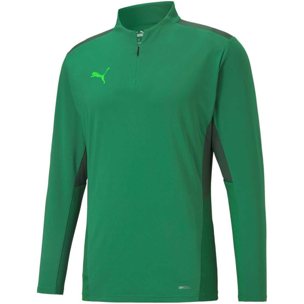 Puma 1/4 Zip Top teamCUP grün