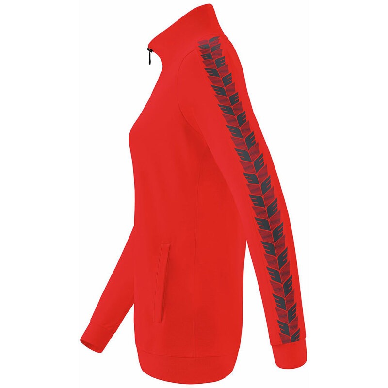 Erima Damen Trainingsjacke Essential Team rot-grau