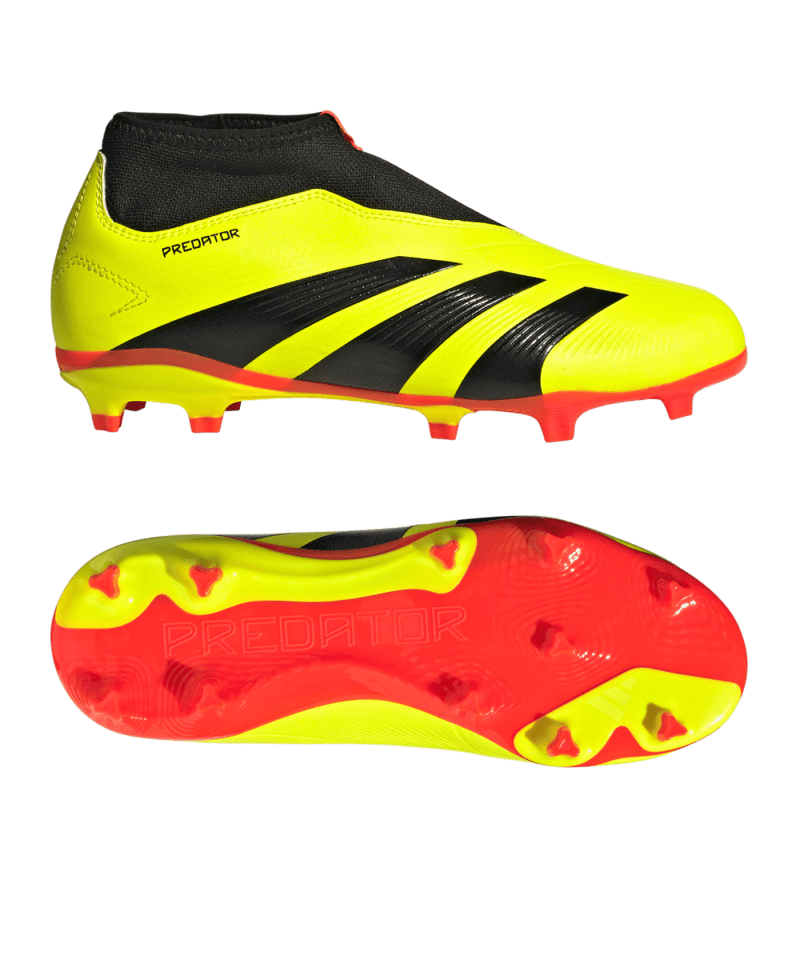 Adidas Predator League LL FG Kids Energy Citrus Gelb Schwarz Rot