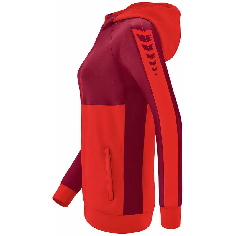 Erima Damen Trainingsjacke mit Kapuze Six Wings rot