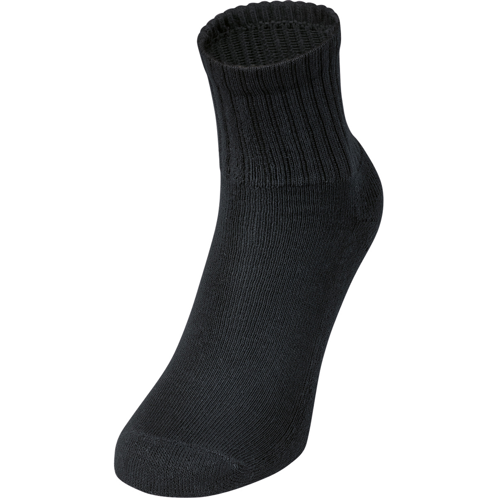 Jako Sportsocken kurz 3er Pack schwarz-schwarz