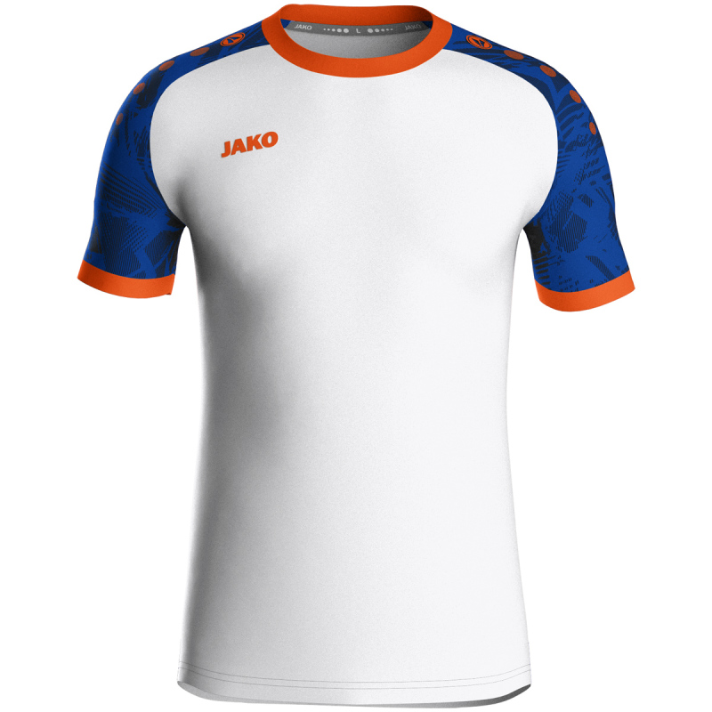 Jako  Trikot Iconic KA weiß/sportroyal/neonorange