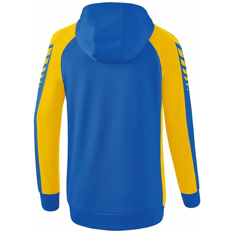 Erima Damen Trainingsjacke mit Kapuze Six Wings blau-gelb