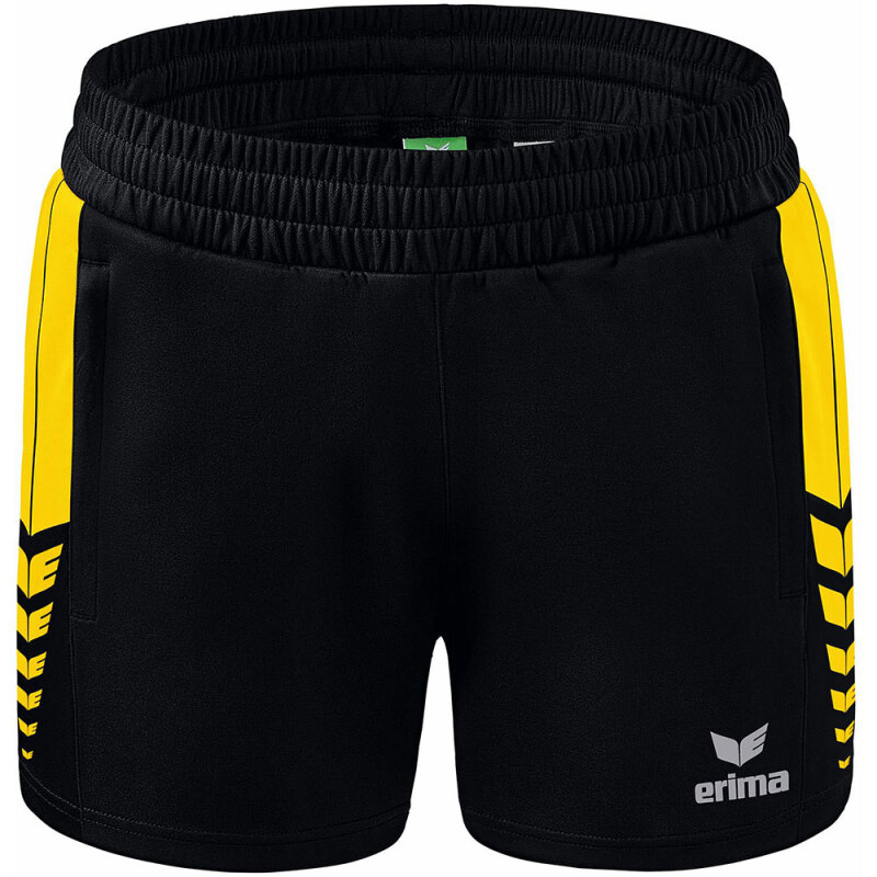 Erima Damen Training Shorts Six Wings schwarz-gelb