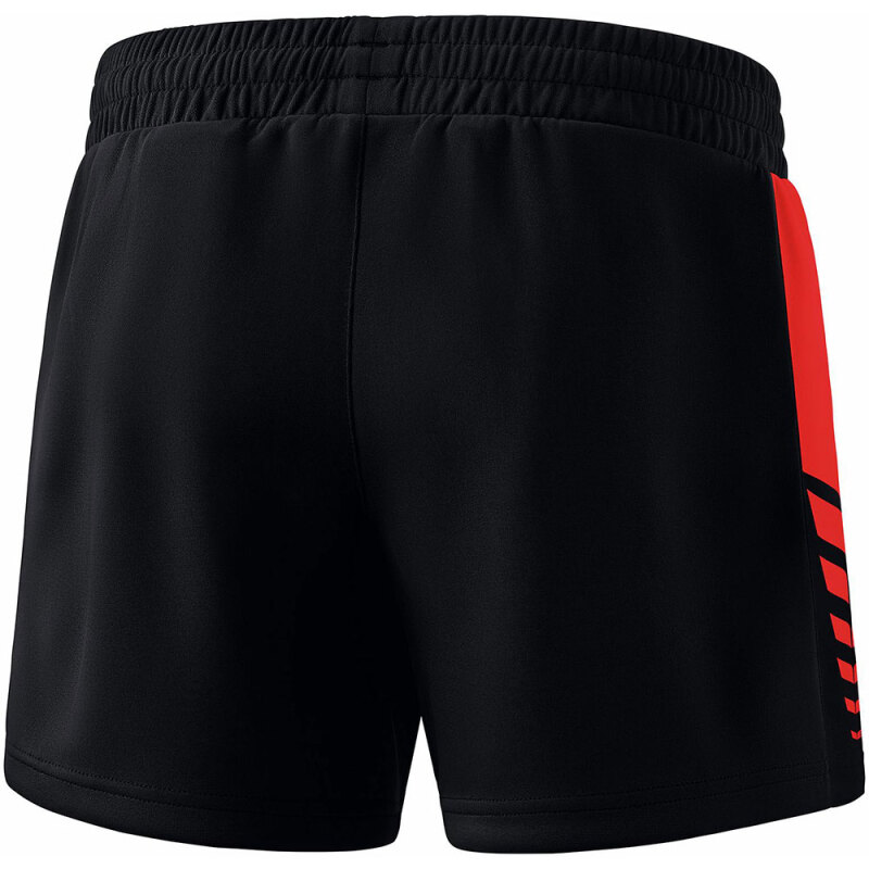 Erima Damen Training Shorts Six Wings schwarz-rot