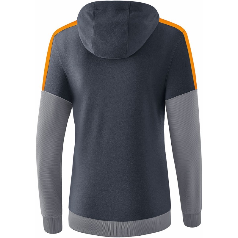 Erima Damen Hoodie Squad grau-orange