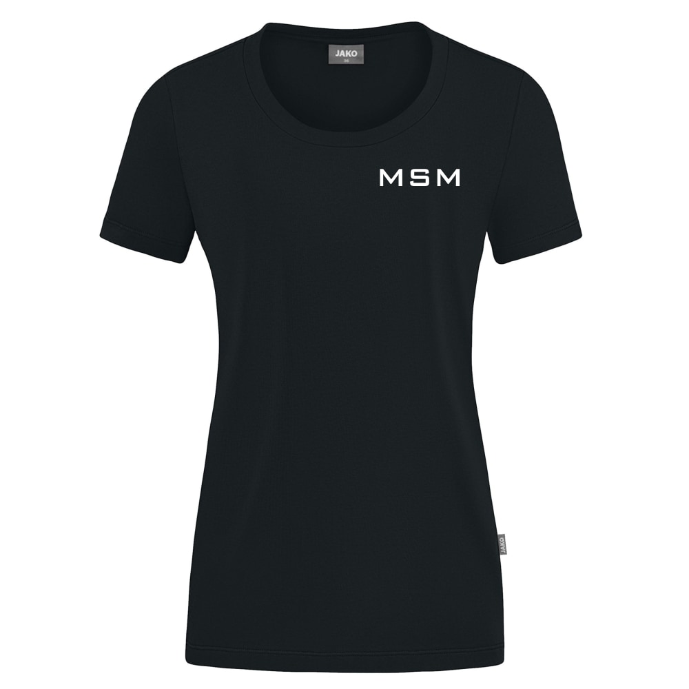 MSM Damen T- Shirt Organic Stretch schwarz