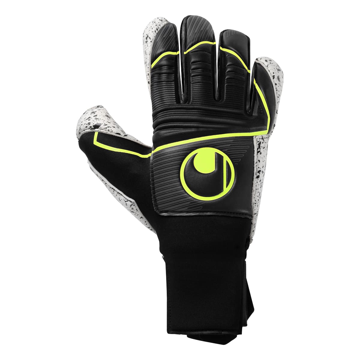 uhlsport Torwarthandschuh uhlsport Supergrip+ Flex Frame Carbon schwarz/fluo gelb