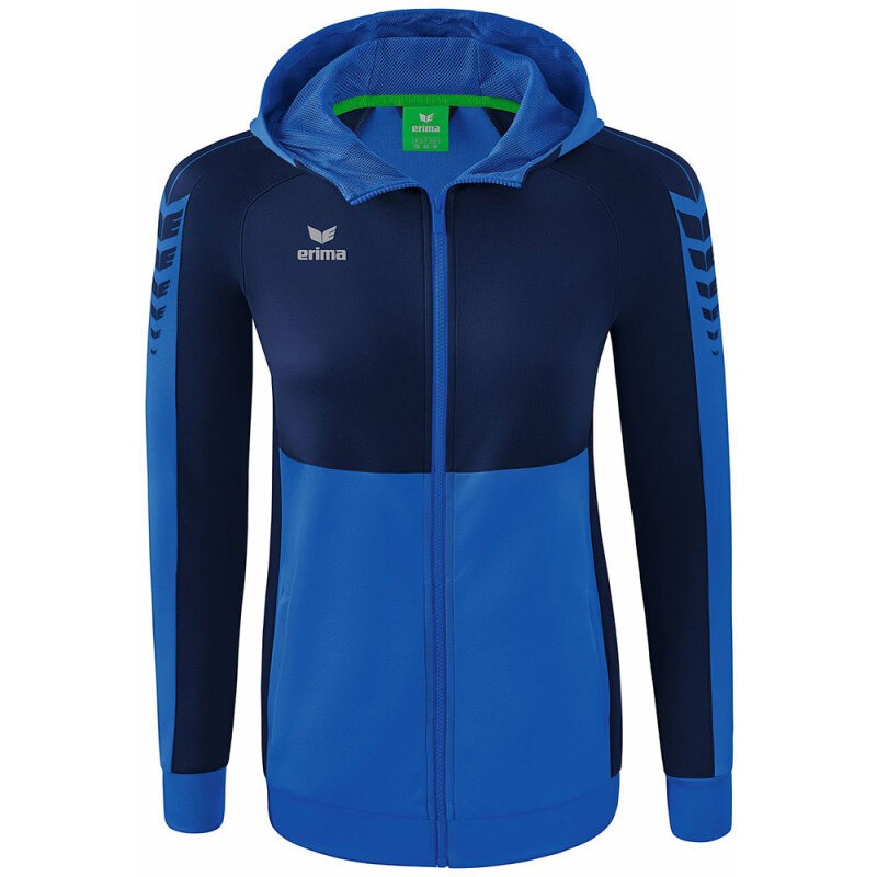 Erima Damen Trainingsjacke mit Kapuze Six Wings blau