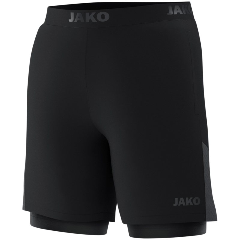 Jako  2-in-1 Short Power schwarz