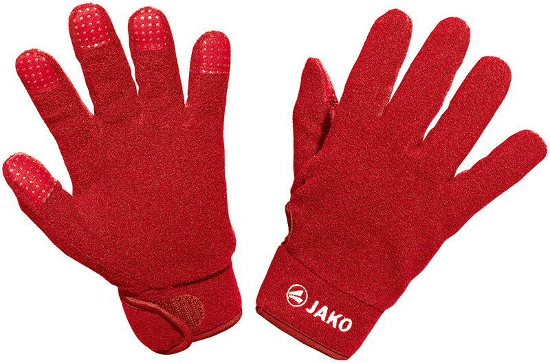 Jako Fleece-Feldspielerhandschuh rot