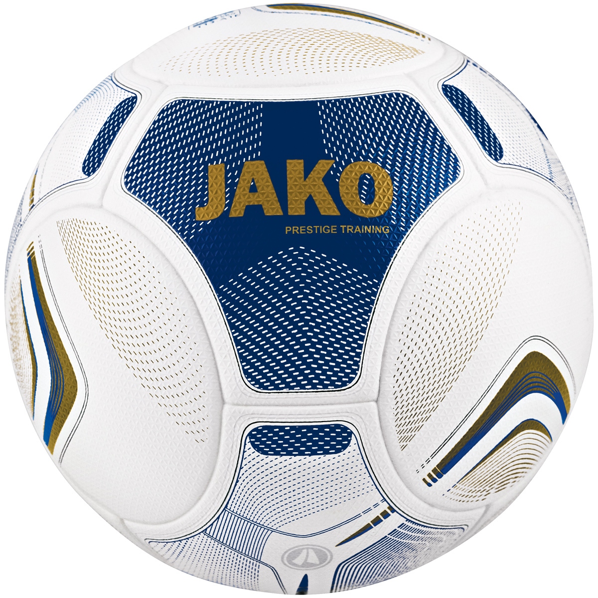 Jako 10x Ballpaket Trainingsball Prestige weiß/navy/gold inkl. Ballsack | Größe 4