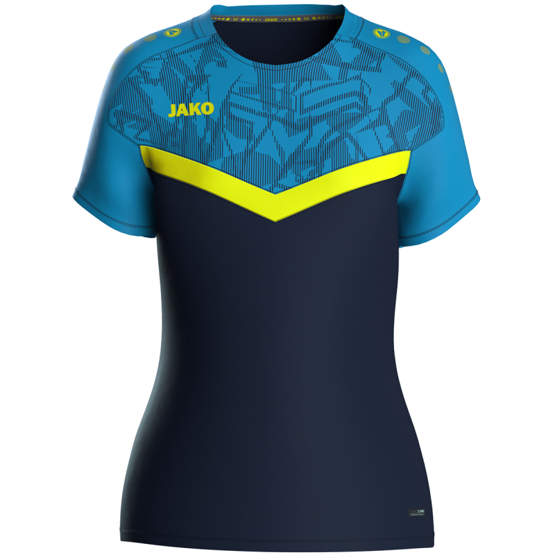 Jako Damen T-Shirt Iconic marine/JAKO blau/neongelb