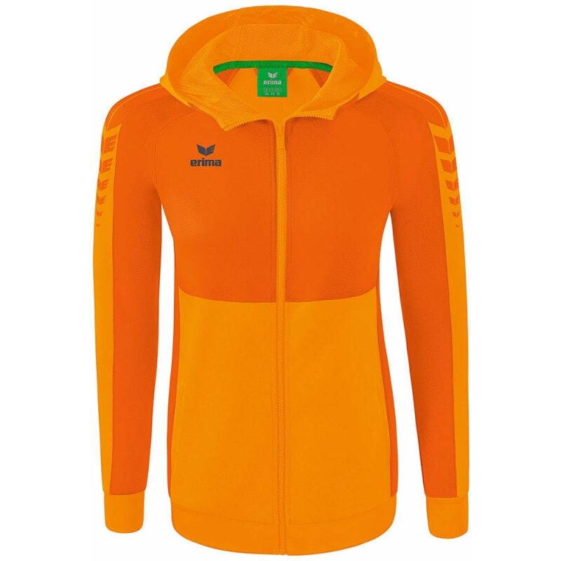 Erima Damen Trainingsjacke mit Kapuze Six Wings orange