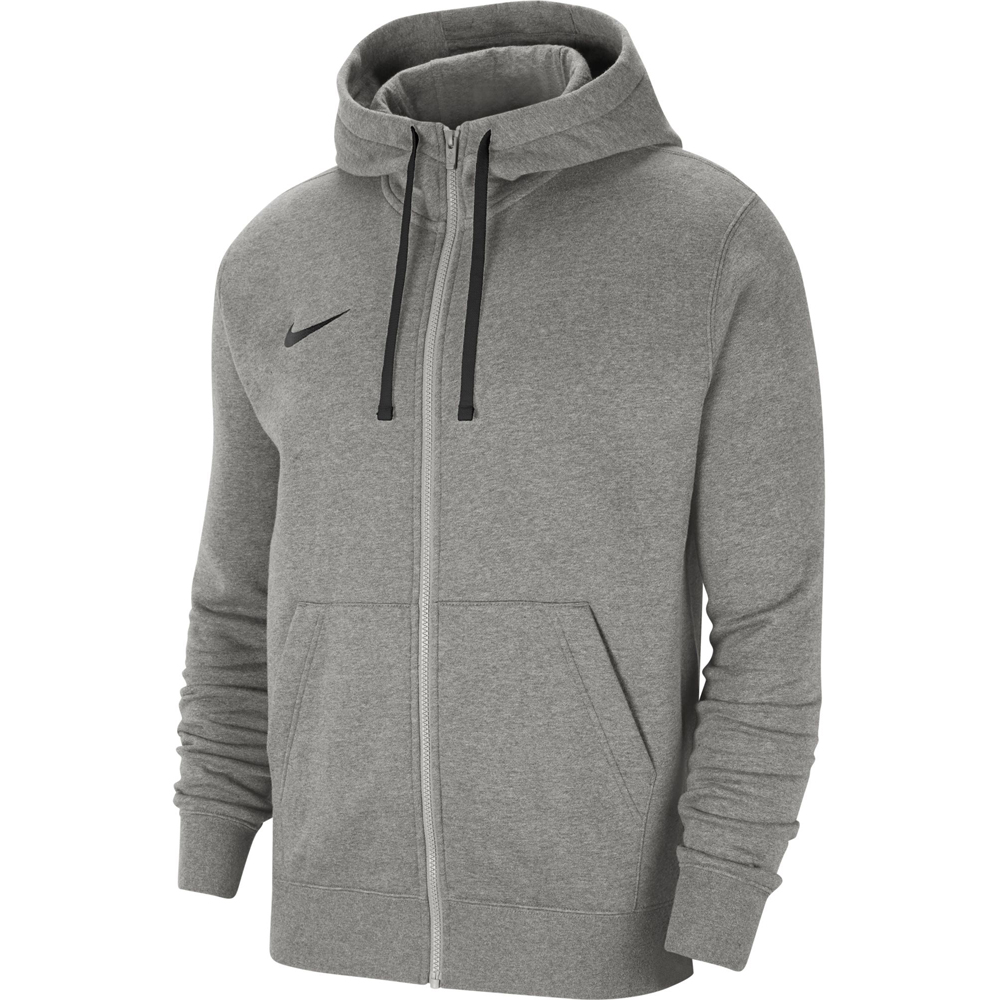 Nike Herren Full Zip Fleece Hoodie Park 20 grau-schwarz