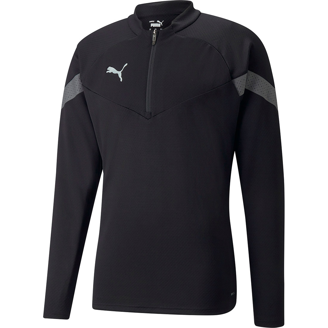 Puma 1/4 Zip Training Top teamFINAL schwarz-grau