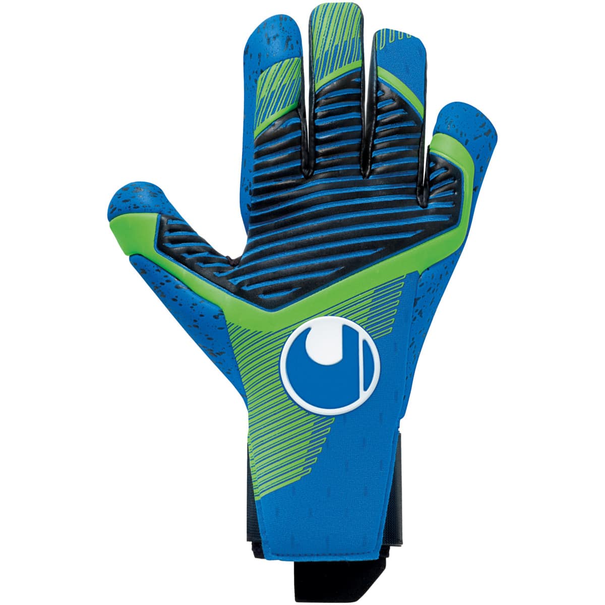 uhlsport Torwarthandschuh uhlsport Aquagrip HN pacific blau/fluo grün/we