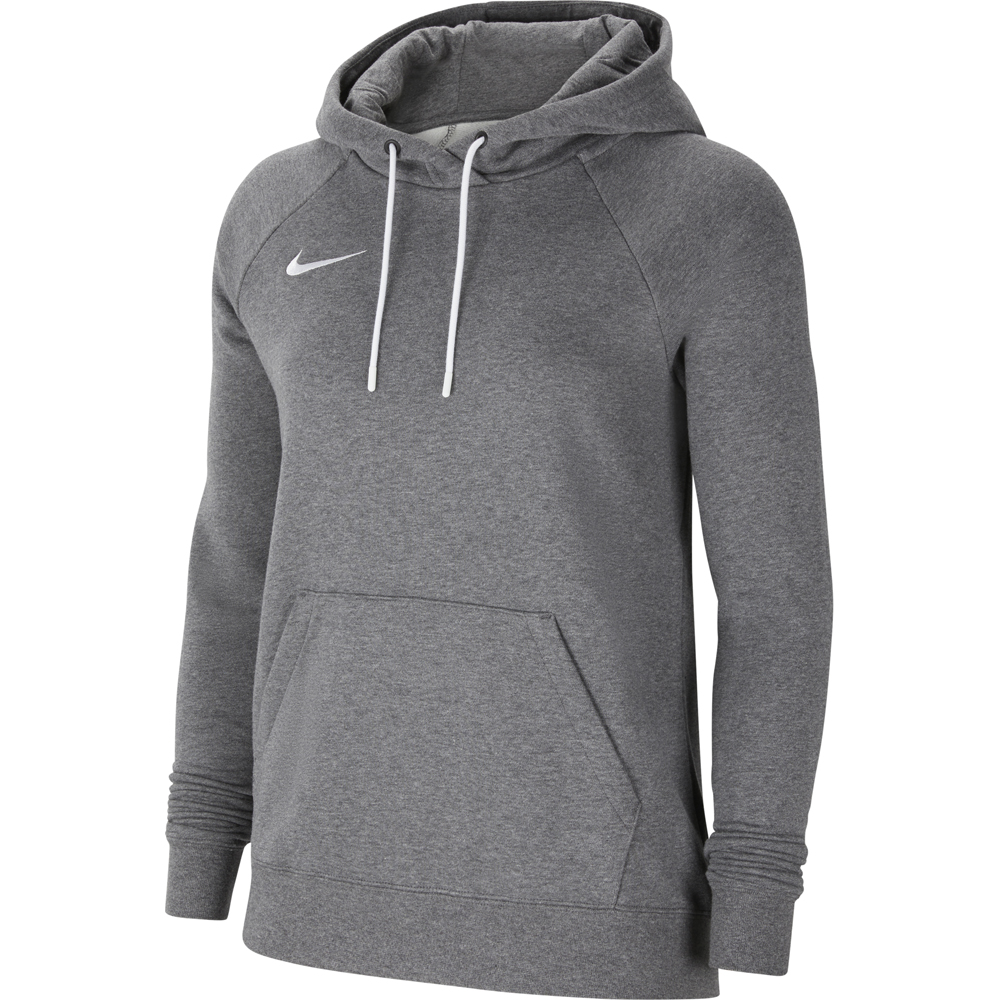 Nike Damen Fleece Hoodie Park 20 grau-weiß