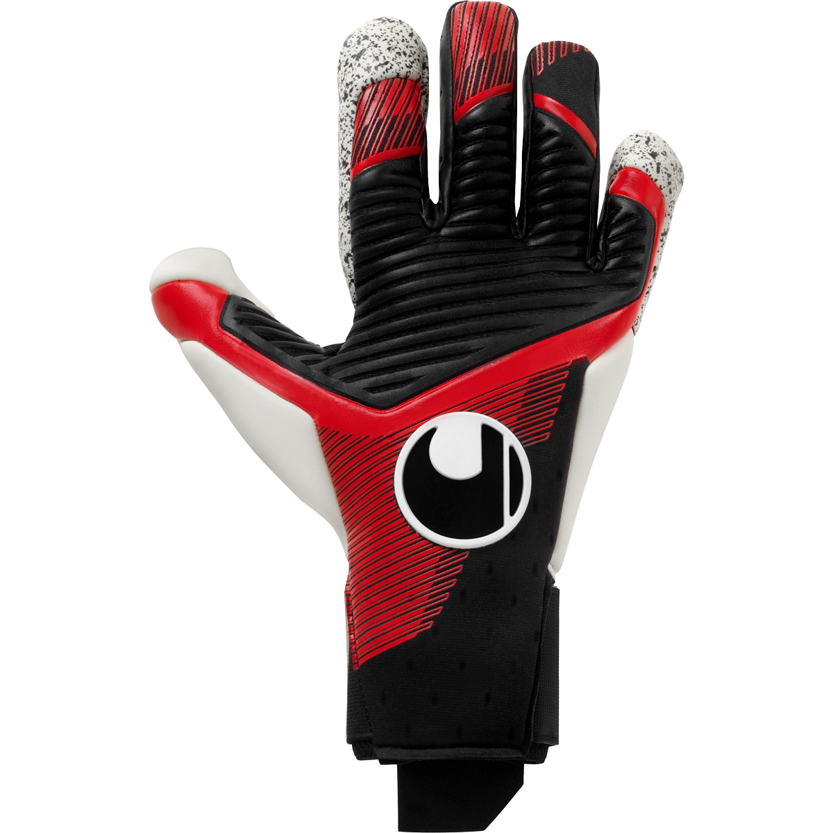 uhlsport Torwarthandschuh Powerline Supergrip+ Flex HN schwarz/rot/weiß