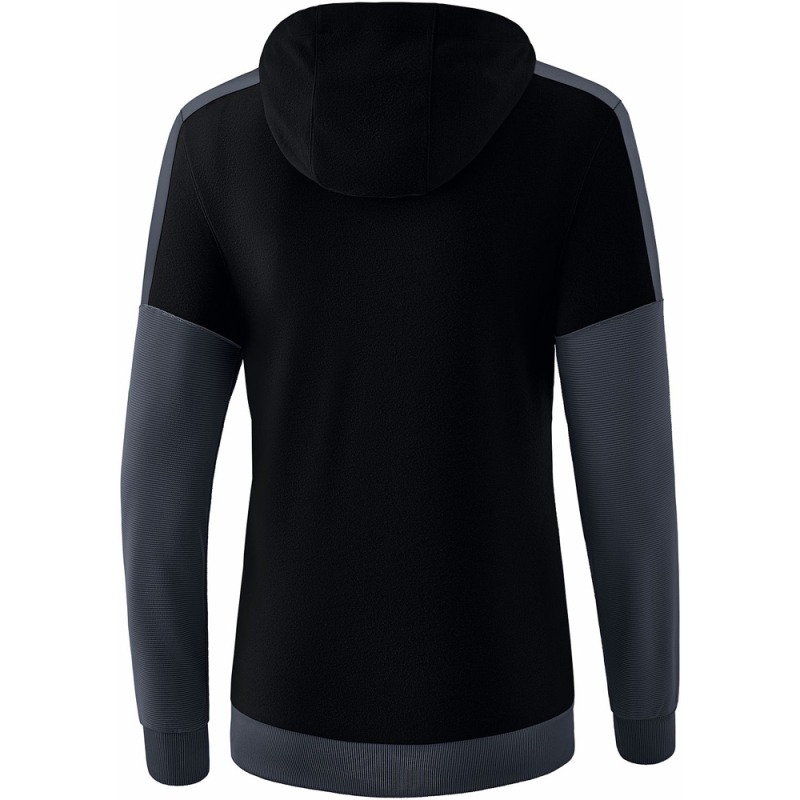 Erima Damen Hoodie Squad schwarz-grau