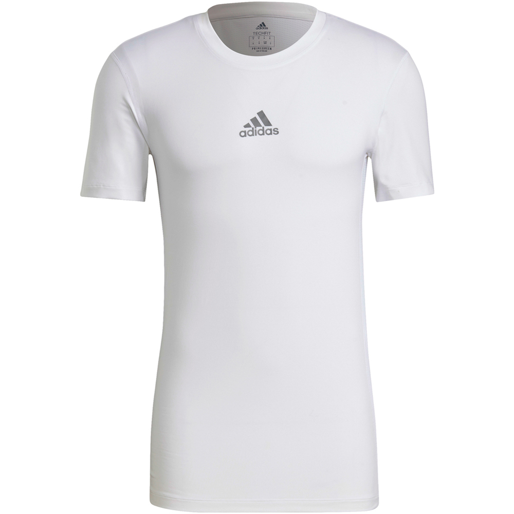 Adidas Herren Kurzarm Shirt Techfit weiß